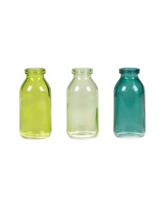CHALET Vasen-Set M 3 Stück, 10.5 cm, Grün