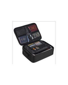 KH Security Brandschutzbox Dokumenten-Organizer, Schwarz