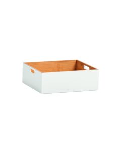 Zeller Present Aufbewahrungskiste 30 x 10.5 cm, Weiss