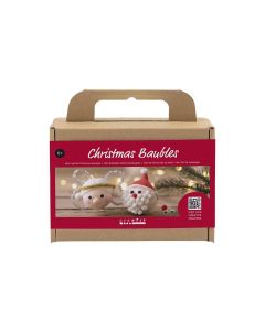 Creativ Company Bastelset Weihnachtskugeln Santa und Engel