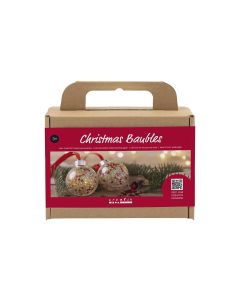 Creativ Company Bastelset Weihnachtskugeln Pailletten