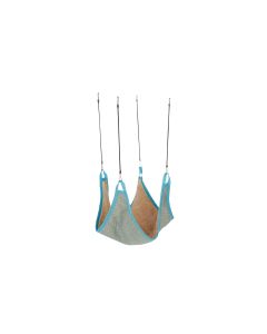 Kerbl Hängematte für Nager, 45 x 45 cm, Blau/Beige