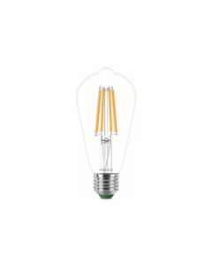 Philips Lampe E27 Edison LED, Ultra-Effizient, Warmweiss, 60W Ersatz