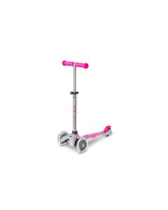Micro Mobility Kickboard Mini Micro Deluxe Flux LED Neon Pink