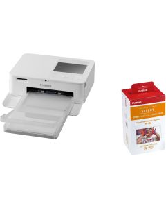 Canon Fotodrucker Selphy CP1500 Weiss inkl. Papier und Tinte