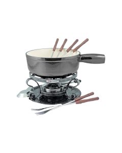 Swissmar Fondue-Set All-in-One 9 Teile, Grau