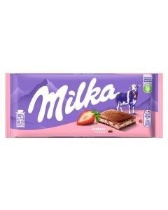 Milka Tafelschokolade Erdbeer 100 g