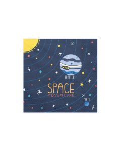 Partydeco Papierservietten Kosmos 33 cm x 33 cm, 20 Stück