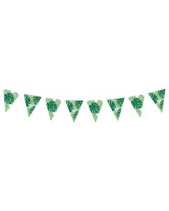 Partydeco Girlande Aloha Blätter 1.3 m, Grün