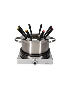 Nouvel Fleischfondue-Set Silver 10 Teile, Silber