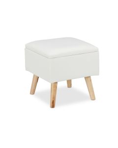 relaxdays Hocker Weiss