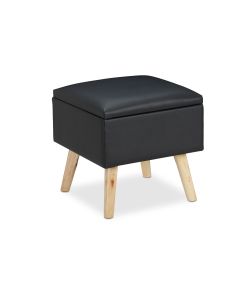 relaxdays Hocker Schwarz