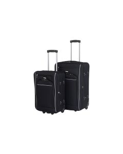 FTM Reisekofferset World soft 2-teilig, schwarz