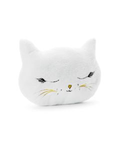 Partydeco Kissen Cat 42 x 32 cm, Crème