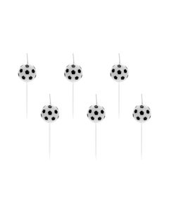 Partydeco Kerze Fussball 6 Stück
