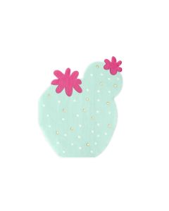 Partydeco Cocktailservietten Kaktus 11.5 x 13.5 cm, 20 Stück
