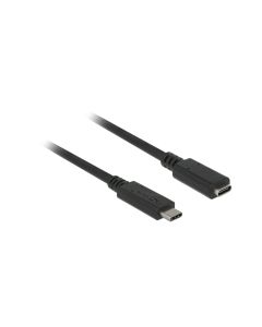 Delock USB 3.1-Verlängerungskabel 10Gbps PD 60W USB C - USB C 0.5 m