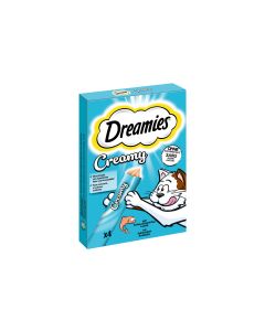 Dreamies Katzen-Snack Creamy Lachs, 4 x 10g