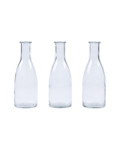 CHALET Vasen-Set L 3 Stück, 18.5 cm, Transparent