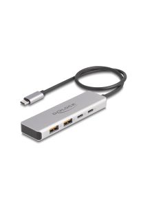Delock USB-Hub 10 Gbps 2 x USB Typ-A und 2 x USB Type-C