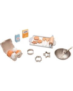 Spielba Holzspielwaren Spiel-Lebensmittel Backset