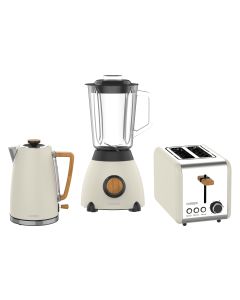 FURBER Wasserkocher, Standmixer und Toaster Set Hepburn Beige
