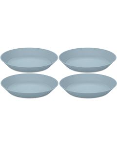 Koziol Suppen- & Pastateller Connect 24 cm, 4 Stück, Blau