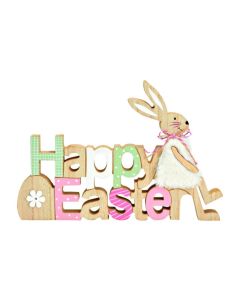 G. Wurm Aufsteller Happy Easter Hase Mehrfarbig