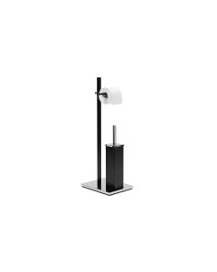 relaxdays Toilettengarnitur Schwarz