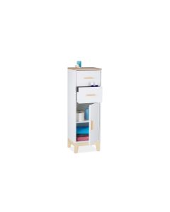 relaxdays Badezimmerregal 97.5 x 32 x 28 cm, Weiss