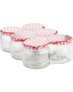 Axentia Einmachglas Karo 330 ml, 6 Stück