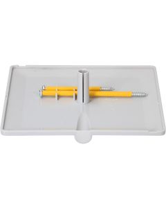 Max Hauri Steckdeckel im priamos Design, 130 x 130 mm, Kabelauslass