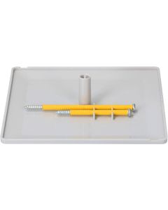 Max Hauri Steckdeckel im priamos Design, 130 x 130 mm, Lichtgrau