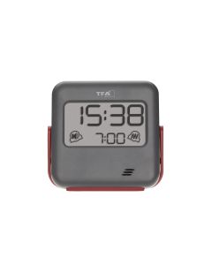 TFA Dostmann Digitalwecker Buzz Rot/Schwarz