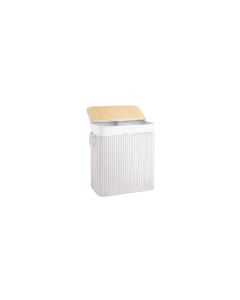 Songmics Wäschekorb  mit Deckel 100 l, Weiss