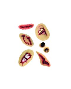 Amscan Effektschminke Latex Wunde 1, assortiert