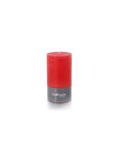 balthasar Zylinderkerze Rustico 13 cm x 7 cm, Rot