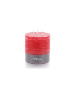 balthasar Mehrdochtkerze Rustico 12 cm x 12 cm, Rot