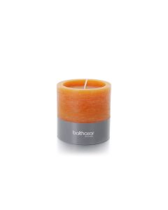 balthasar Kerze Rustico 10 cm x 10 cm, Orange