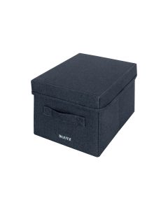 Leitz Faltbox Fabric Dunkelgrau, 2er Pack