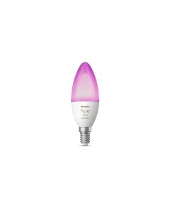 Philips Hue Leuchtmittel White & Col. Amb. E14 Kerze Einzeplack 470 lm