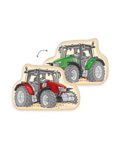 Herding Kissen Traktor 24 x 36 cm, Mehrfarbig
