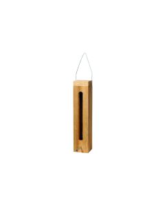 LUXUS-VOGELHAUS Futterspender für Wildvögel, 5 x 5 x 23 cm, Holz
