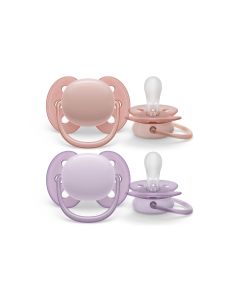 PHILIPS AVENT Nuggi ultra soft 0-6 Mt. Rosa/Weiss