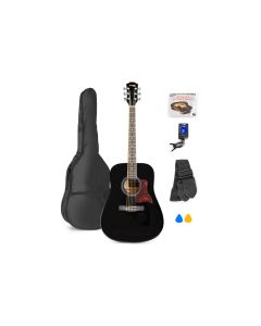MAX Westerngitarre SoloJam Set Schwarz