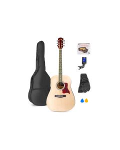 MAX Westerngitarre SoloJam Set Natur