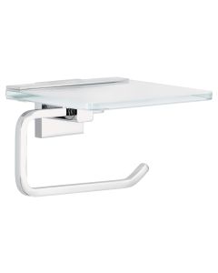 tesa Toilettenpapierhalter Deluxxe, Silber