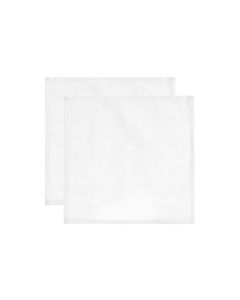 Rico Design Stoffserviette 45 cm x 45 cm, 2 Stück, Weiss