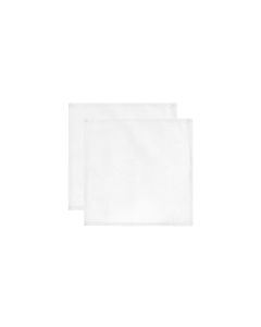 Rico Design Stoffserviette 30 cm x 30 cm, 2 Stück, Weiss