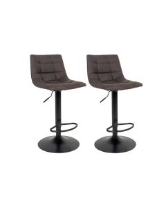 House Nordic Barhocker Middelfart 2 Stück, 86 x 55 cm, Dunkelgrau/Schwarz